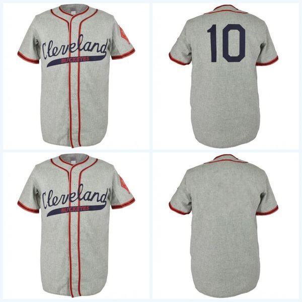 

Cleveland Buckeyes 1946 Road Jersey Movie Baseball Jersey 100% Stitched Name & Number & Logos For Mens Womens Youth Mix Order S-XXXL