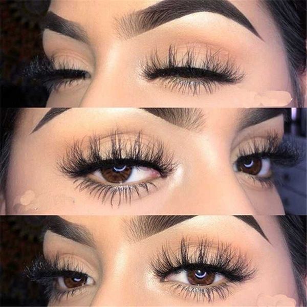 

10 pairs 3d mink hair false eyelashes natural thick long eye lashes wispy makeup beauty extension tools