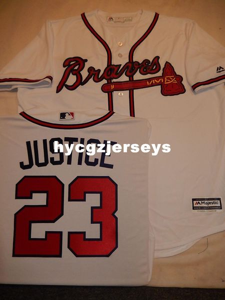 

baseball mens ab #23 david justice shirt cool base jersey mens stitched jerseys big and tall size xs-6xl for sale, Black;blue