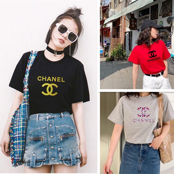 

2019 ummer new fa hion women 039 t hirt lei ure t hirt fa hion treet hort leeve temperament print hort leeve hipping, White