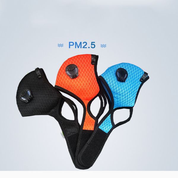 

100pcs mesh dust gas cycling mask outdoor smog protection household protective adjustable men women respirator face cover, Black