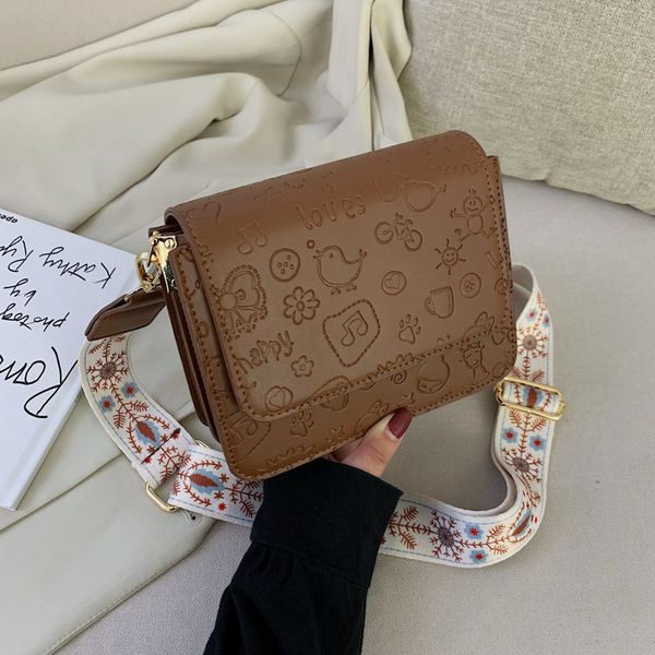 

bag female new style 2020 all go with korean fashion small square bag personality cute casual fashion broadband cross-body