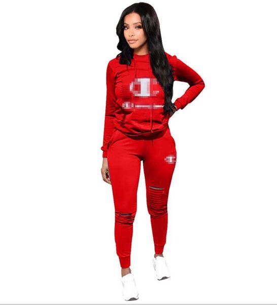 

женщины спортивный костюм толстовки + брюки 2 шт. женщина набор наряд сплошной цвет выдалбливают женские спортивные костюмы пот костюмы 2019, Gray