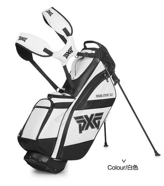 

Golf bag golf club bag 4 hole travel complete et white or black color tand rack iron putter driver fairway