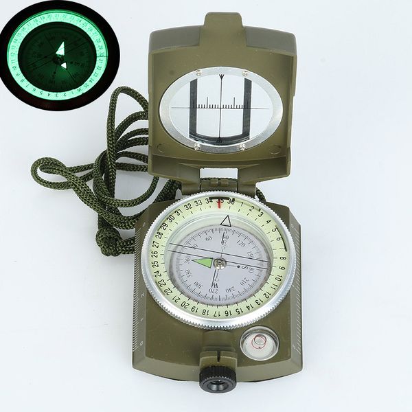 

new professional military army metal sighting compass clinometer camping outdoor tools multifunction compass