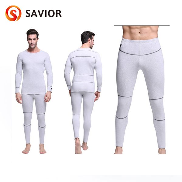 

savior heated underwear cycling biking outdoor sport winter use 40-55 degree 3 level control men's gift keep warming confortable, Black;red