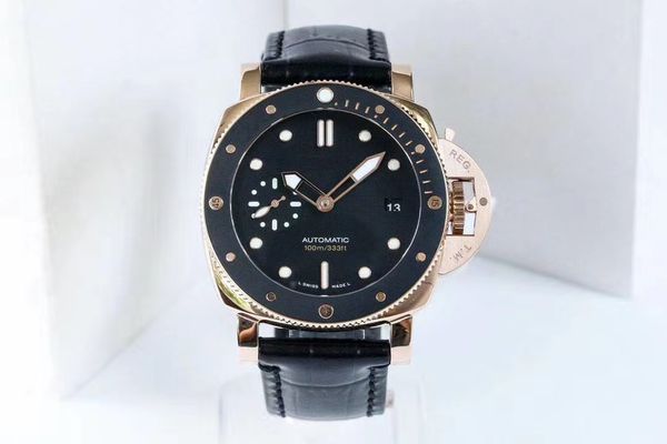 

vs factory2020 vs974 новый продукт с текстурой и горизонтальным внешним видом. 42mm черный керамический ободок с красным и золотым диаметром, Slivery;brown