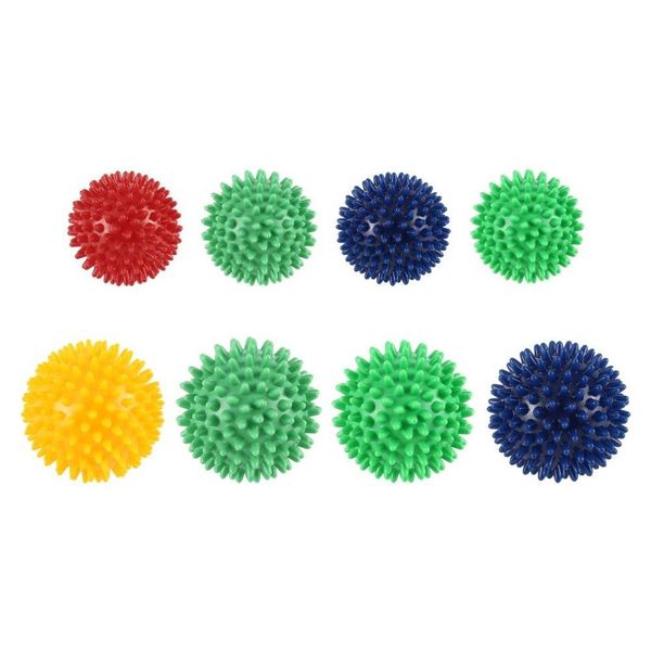 

pvc spiky massage ball trigger point sport fitness hand foot pain stress relief fitness accessories muscle relax ball 5 colors
