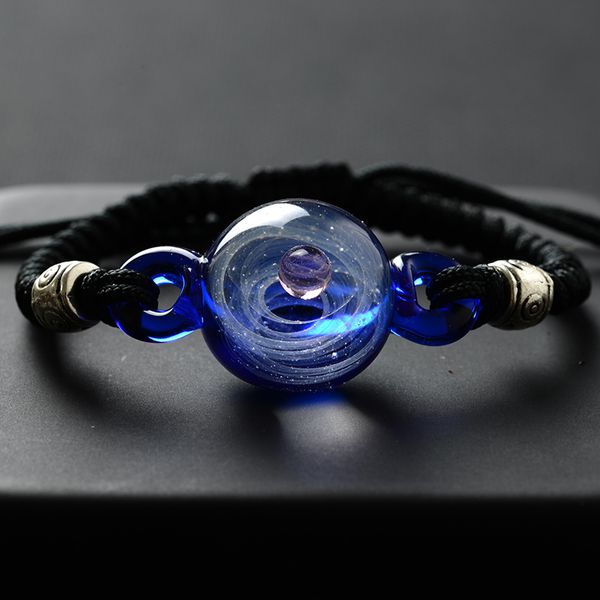 

new universe planets glass bead bangles & bracelets galaxy fashion jewelry galaxy solar system bracelet for women christmas, Golden;silver