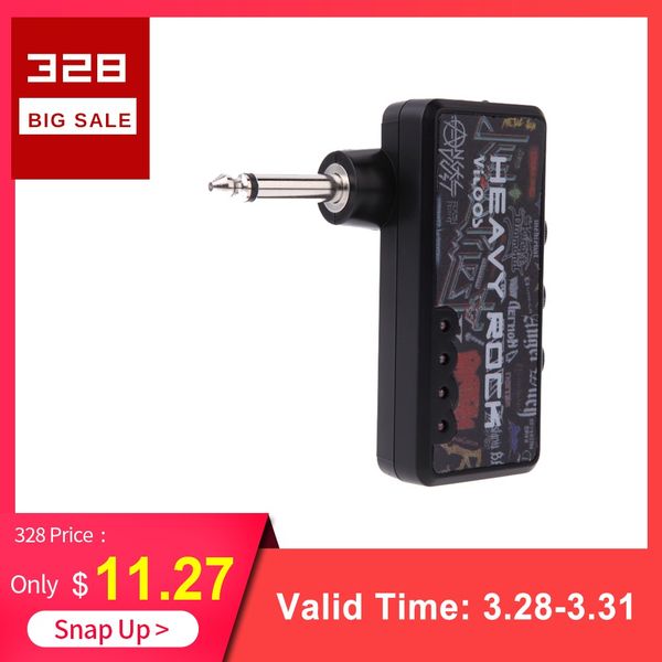 

portable guitar amplifier electric guitar mini headphone amp light-weight design heavy rock compact