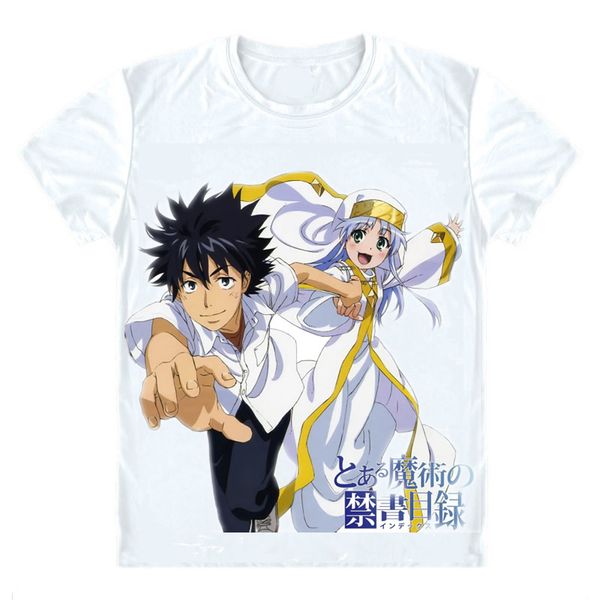 

anime shirt a certain magical index t-shirts multi-style short index librorum prohibitorum kamijo touma cosplay shirts tee-style144-no11, White;black
