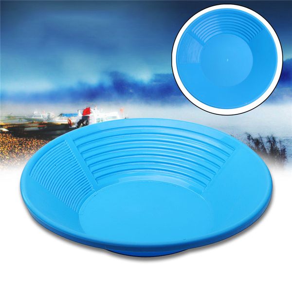 

1 pc plastic gold pan gold basin for sand mud mineral processing rush tools