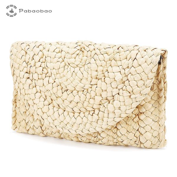 

pabaobao breathable weaved day cluth handbag bag for women 2019 large capacity hold phones keys hand bags dropship