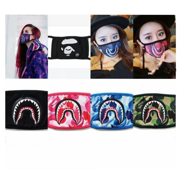 

Shark camouflage ape man ma k hip hop trendy half face mouth ma k hip hop trendy half face mouth facema k 8color gga1805