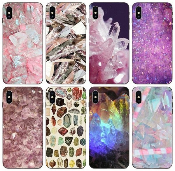 

[tongtrade] retro color crystal rock case for iphone x xs max 11 pro 8 7 6s 6p 5s 5 galaxy a80 a8s a9 huawei y5ii y6ii lg nexus 5 vogue case