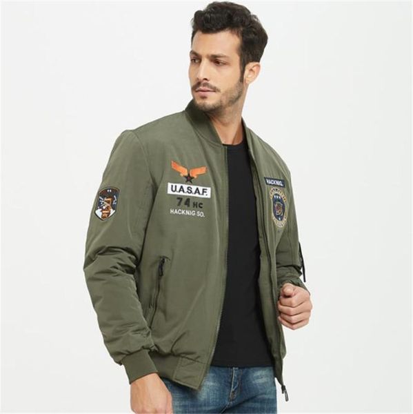 

decoration mens loose baseball jacket autumn winter warm casual clothes designer mens thick jacket fashion embroidery, Black;brown