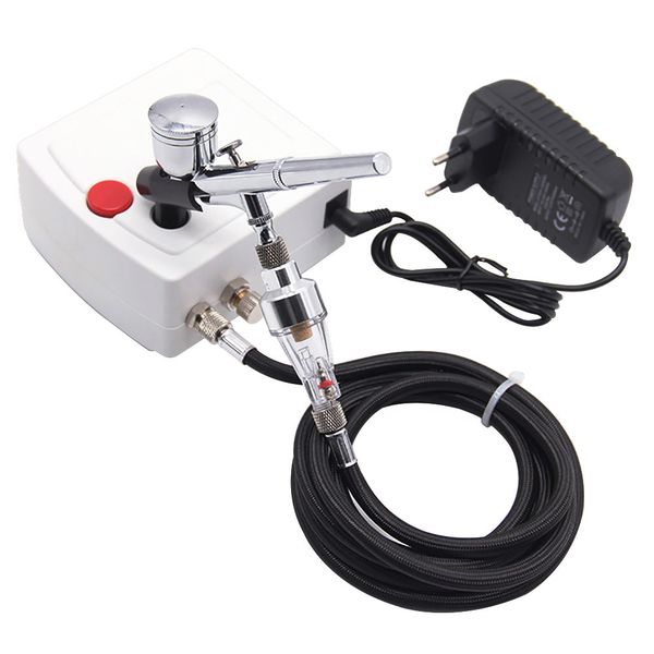 

0.2/0.3mm dual action airbrush with compressor spray gun airbrush paint air brush nail art painting model diy tattoo cake paint