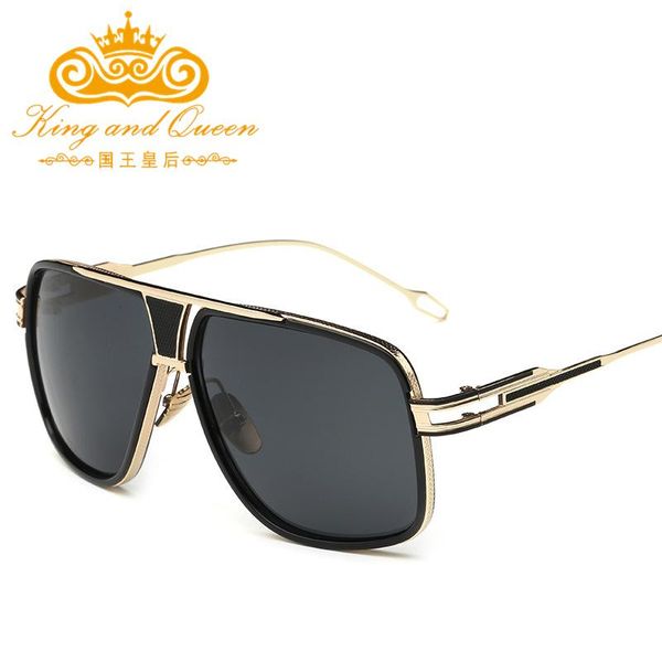 

wholesale- fashion alloy frame mens sunglasses for men gradient sun glasses for women gafas masculino sol feminino, White;black