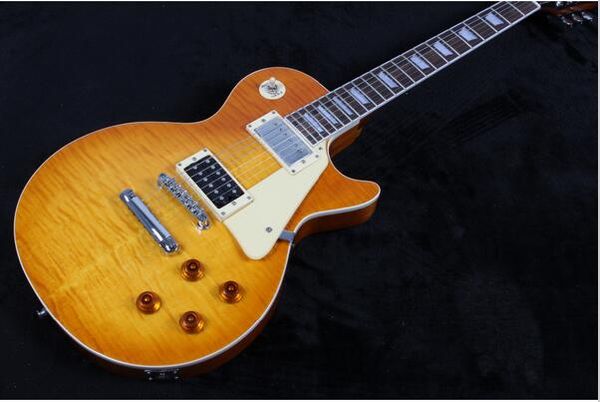 

Jimmy page number one vo flamed maple guitar le guitar fore twind oem hipping