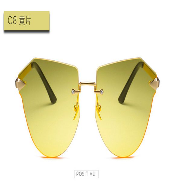 

arrow frameless gold sunglasses aevogue sunglasses women cat eye jelly plastic frame retro glasses brand design feminino cute oculos de w8uy