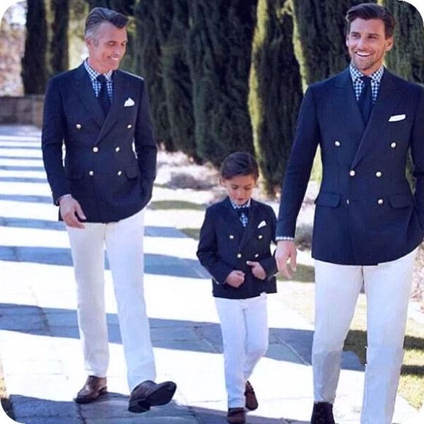 

navy blue men wedding tuxedos double-breasted groom tuxedos excellent men blazer 2 piece suit prom/dinner jacket(jacket+pants+tie) 2522, Black;gray