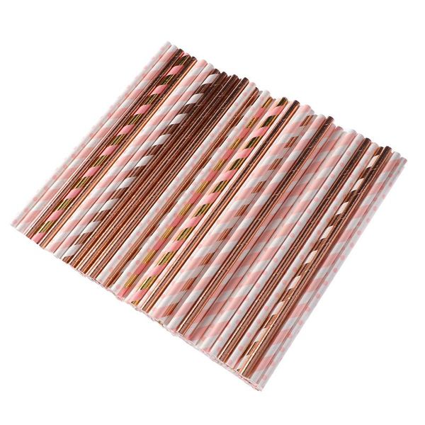 

150pcs декоративных одноразовая биоразлагаемые бумаги straws straws таблица декоры мешалка напитки сосунков для birthday party фестиваля
