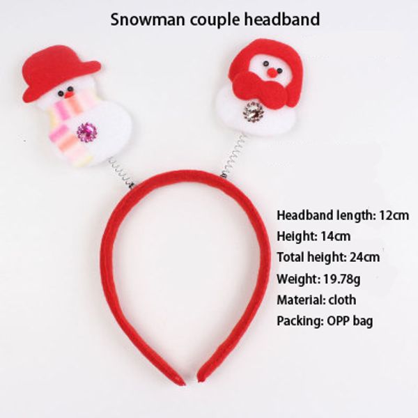 

горячий рождественский оголовье красный мульти-стиле санта-клауса стиль оголовье снеговика медведь перчатки шляпа лосей диапазон волос, Silver