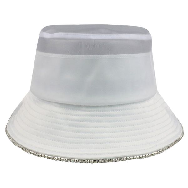 

new sun hats women summer bucket hat men rhinestones panama fedoras outdoor beach holiday fisherman hat visor basin caps, Blue;gray