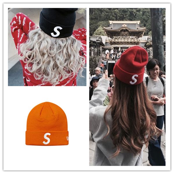 

judyclothes new s logo beanie small box logo beanie small box logo couple cold hat knitted hat wool hat in stock