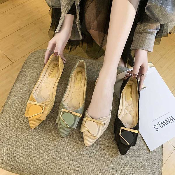 

плоские ботинки женщин элегантный остроконечные toe ballet flats женская обувь купон на женский бездельников zapatos mujer 2020, Black
