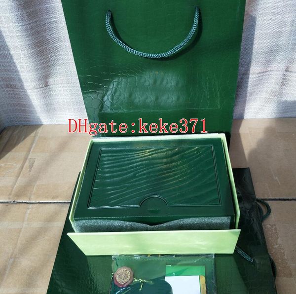 

elling green original box papers card purse boxes handbag for oyster perpetual sea-dweller 116610 116660 126710 126660 116520 watches, Black;blue