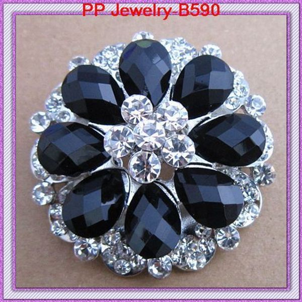 

high archives protect the color is white k electroplate resin crystal exquisite woman brooch clothes & accessories ornaments brooch, Gray