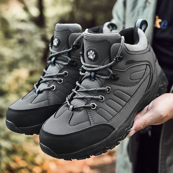 

brand men shoes size 38-45 fashion men shoes comfortable waterproof outdoor casual lace-up spring autumn rubber sneakers, Black