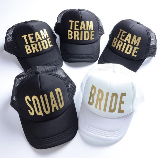

groom snapback hats for women bride trucker hat neon team mesh hat cap bachelorette party wedding size 52cm - 56 cm, White