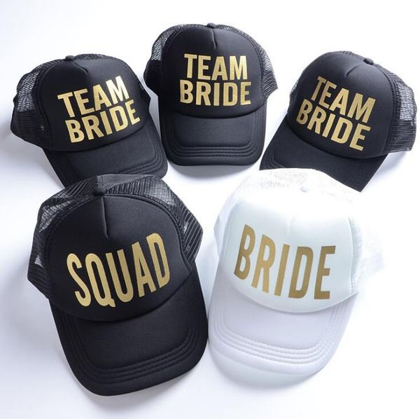 Chapéus de snapback do noivo para as mulheres noiva chapéu do chapéu da equipe de néon bonés Tamanho do casamento da festa de Bachelorette 52cm - 56 cm