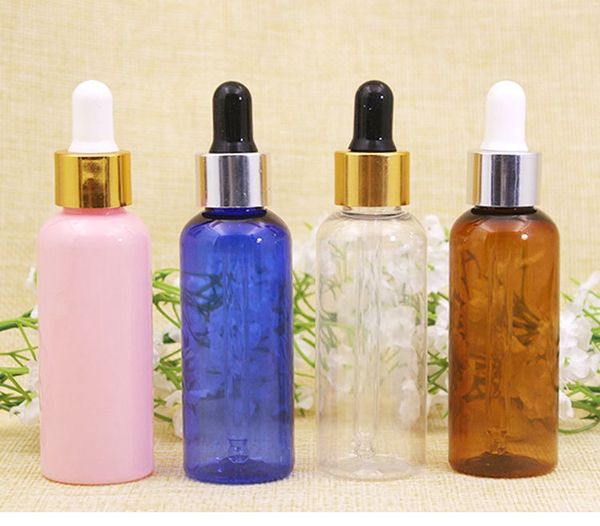 

plastic pet dropper bottle for essential oil 50ml rubber dropper bottles container