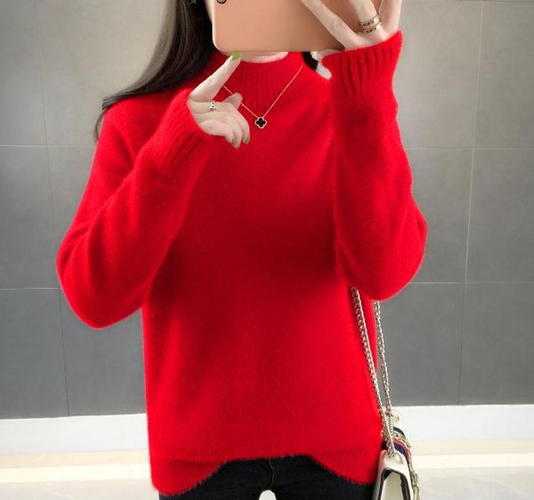 

2019 woman with new style fashion long sleeve set head sweater, White;black