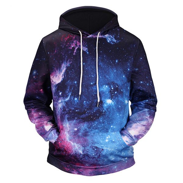 

hemiks casual men women 3d digital print pullover hoodie autumn long sleeves sweatshirt fashion with pockets men's, Black