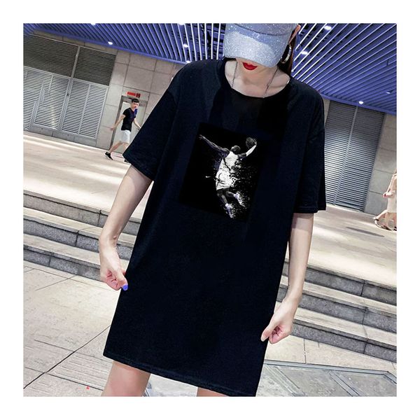 

womens designer dresses fashion sports summer football jers casual girls printing dress woman oversize tees 2020 trendy for student, Black;gray