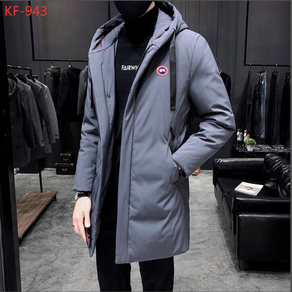 

2019 canada chateau brand men ve te homme outdoor winter ja en outerwear big fur hooded fourrure manteau down jacket coat hiver parka dou, Black