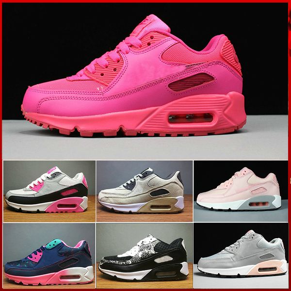 

Mens Leisure Shoes classic 90 Men and women Casual shoes Leisure Black Red White casual Trainer Alr Cushion Surface Breathable casual Shoes