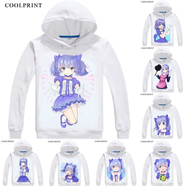 

yuuki chihiro mens hoodies virtual youtuber vtuber artificial intelligence ai sweatshirt streetwear custom hoodie costume hooded, Black