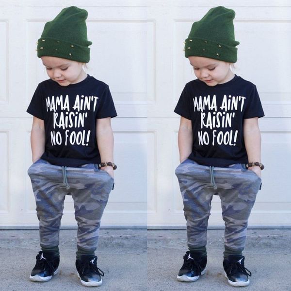 

pudcoco boy set 1y-6y us toddler kids baby boys clothes +camouflage pants tracksuit outfit summer, White