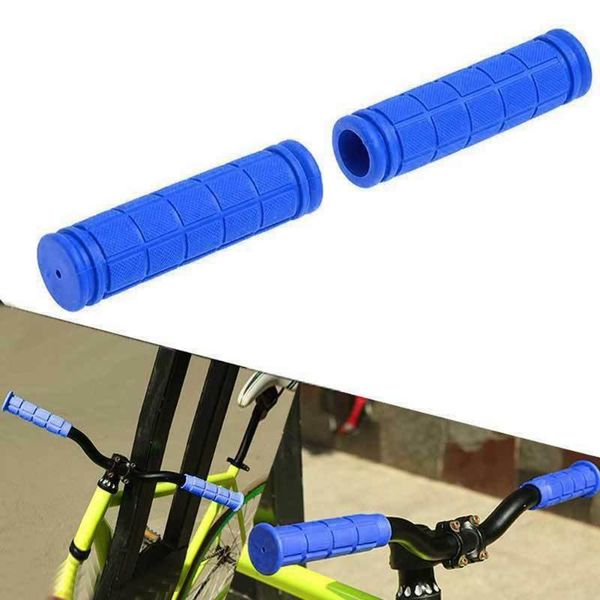 

1 pair of soft rubber handlebar end grips for bicycle road mountain