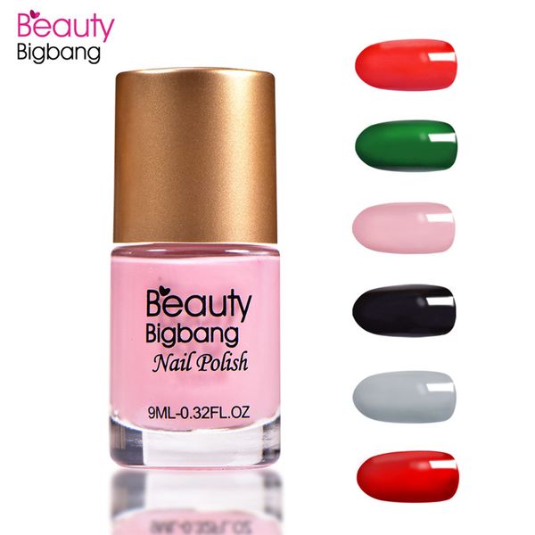 

beautybigbang black white color nail polish 9ml sweet pink color holo nail lacquer varnish quick dry art polish nagellak