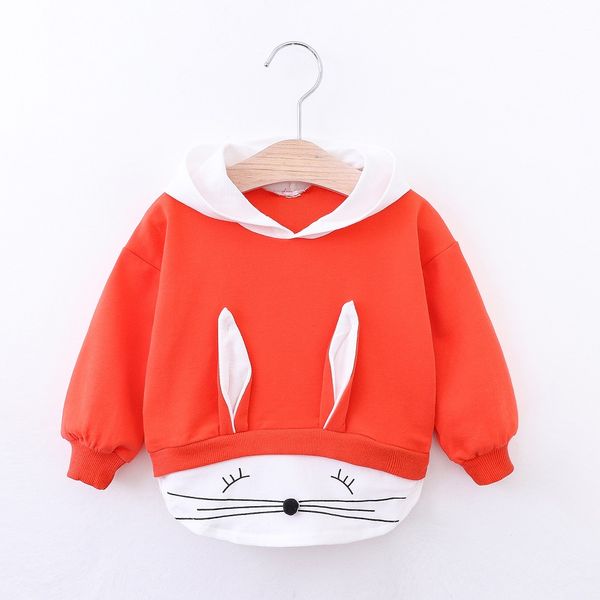 

children designer fashion hoodies spring explosion baby girl boys hoodies long ear sweatshirts splice sweatshirts explosion 2020 new, Black