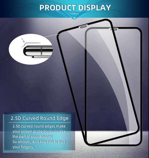 

Для Iphone 11 P X Xs ХГ Pro Max 6 6s 8 4,7 7 5,5 5,8 6,1 6,5 крышки экрана Закаленное стекло Protector 9D Полны