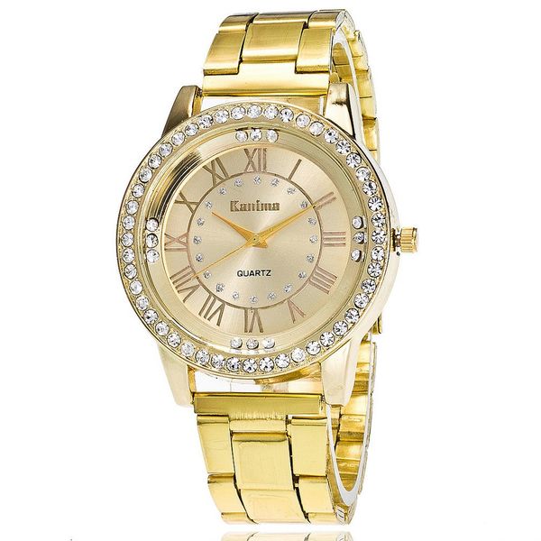 

steel belt set quartz watch fhshion men and woman watch quartz casual zlf-0190, Slivery;brown