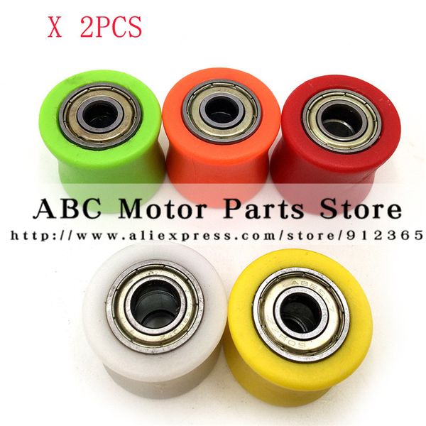 

8mm or 10mm drive chain pulley roller slider tensioner wheel guide for street bike motorcycle atv