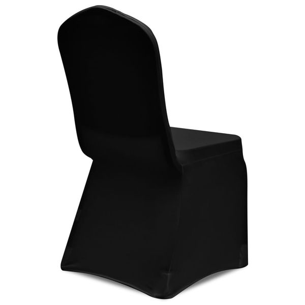 

black stretch ткань стул охватывает 12 шт мебель для столовой
